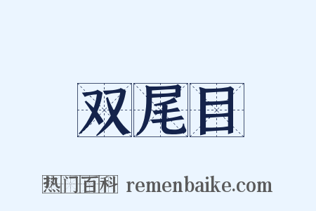 双尾目是什么意思的图片